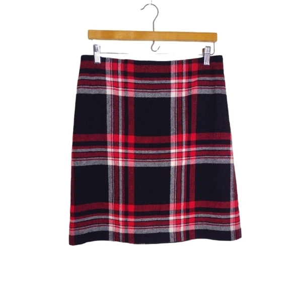 Talbots Wool Blend Skirt Size 8 Classic Winter Preppy - Picture 2 of 6